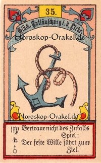 Der Anker im Krebs Monatshoroskop an diesem Tag