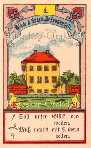 Gustav Kühn Wahrsagekarten das Haus