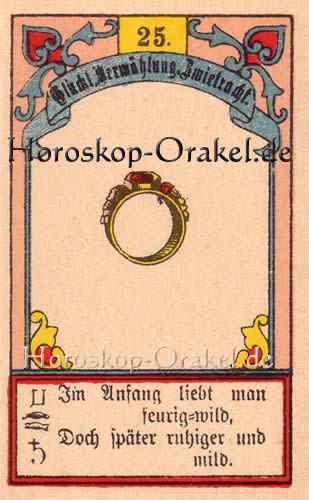 Gustav Kühn Wahrsagekarten der Ring