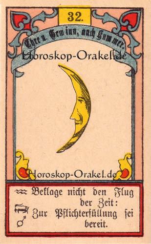 Tageskarte heute der Mond