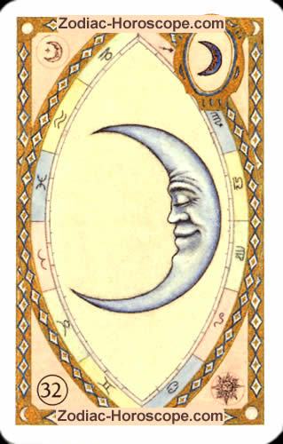 Astrologische Lenormandkarten der Mond
