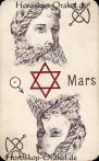 Der Mars Pentagramm, astrologische Medium Karten Horoskop