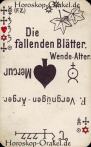 Die fallenden Blätter, astrologische Medium Karten Horoskop